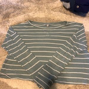Blue/Green Charlotte Russe long sleeve size S